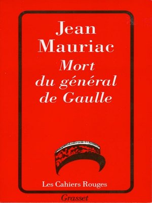 cover image of Mort du général de Gaulle